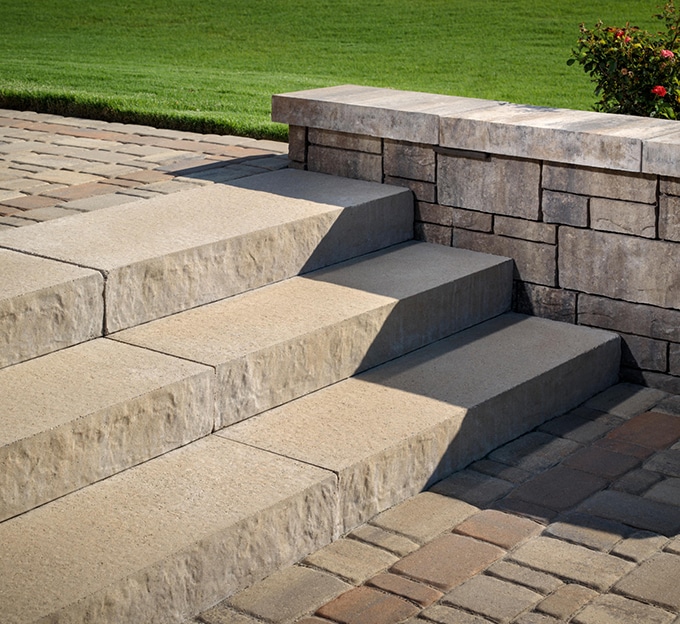 Steps with pavers
