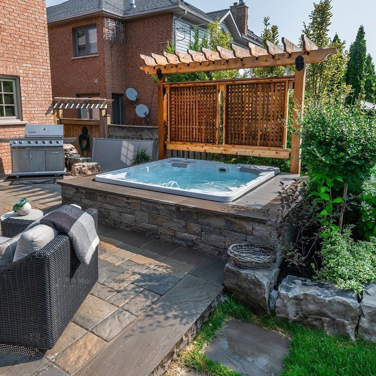 pavers for a hot tub