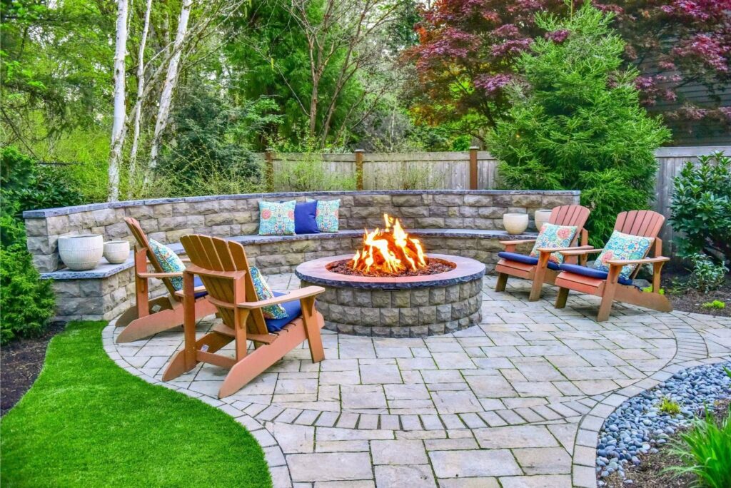 how much does a paver patio with fire pit cost