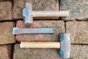 How to Cut Pavers Without a Saw: Hammer and Chisel
