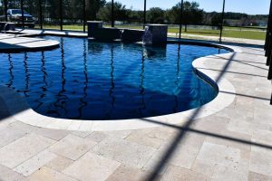 travertine coping pavers cover